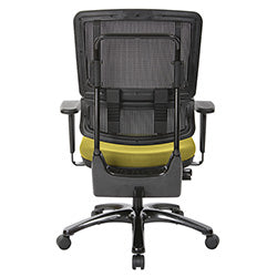 Vertical Black Mesh Back Chair with Shiny Black Base 1